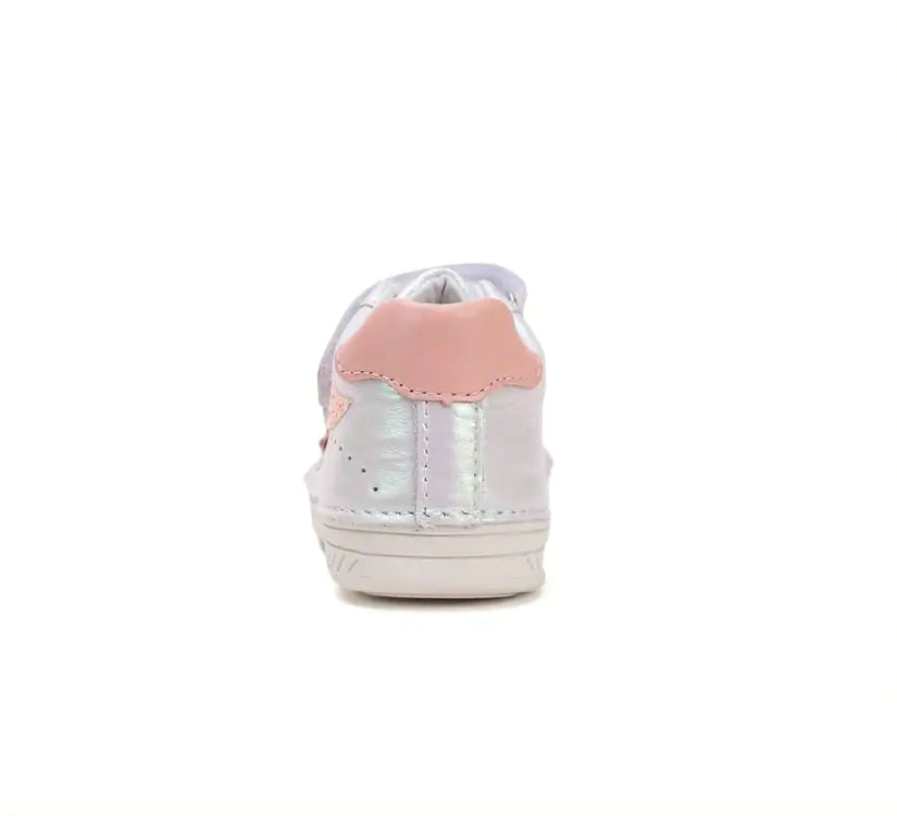D.D.step girls leather shoes Silver(S040-51390M)