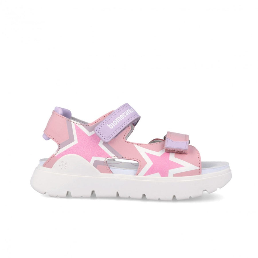 Biomecanics Sandals for girls/Rosa/Estrellas(262222-A032)