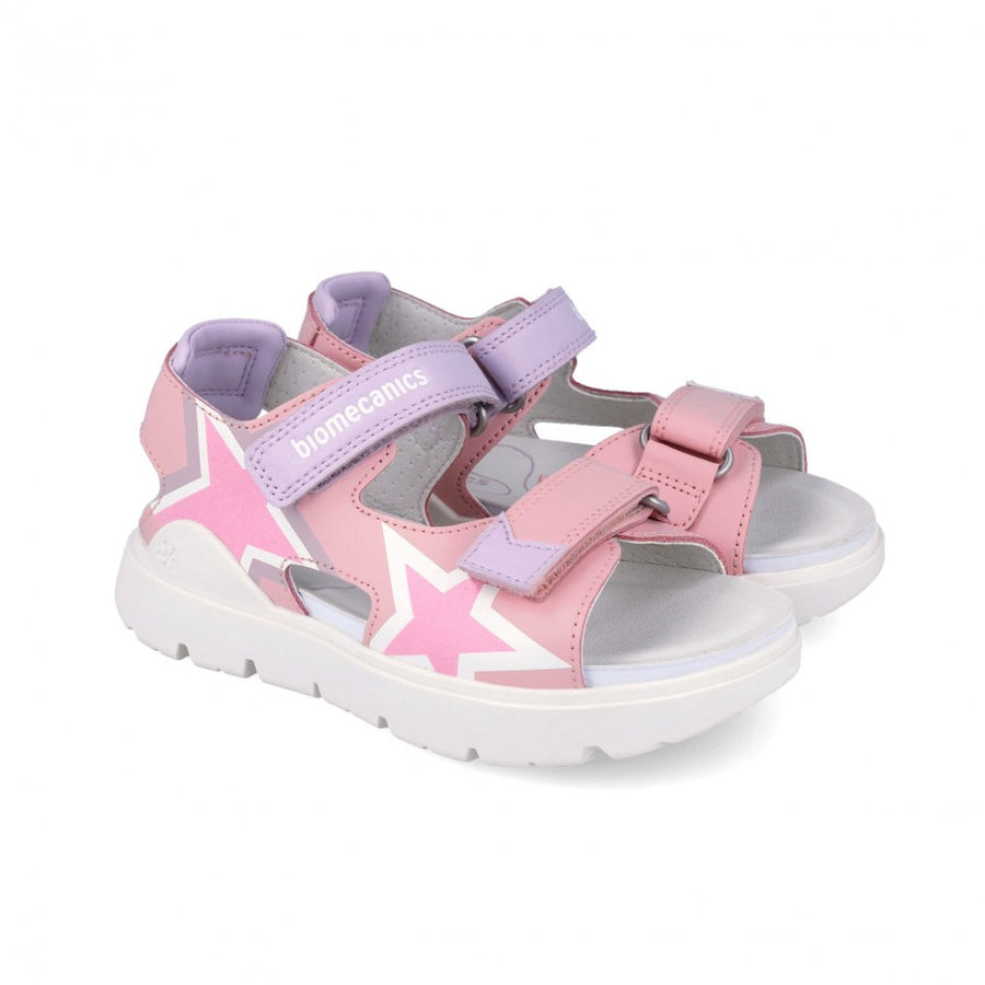 Biomecanics Sandals for girls/Rosa/Estrellas(262222-A032)