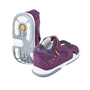 Memo girls Toddlers + Junior, leather sandals /diagnostic sole /colour Purple - Pink, Capri 3NA