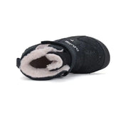 D.D.step girls barefoot leather boots/ warm lining/ water repellent /Autumn- Winter/W063-42254BL Black