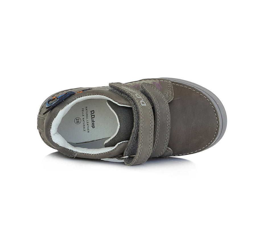D.D.step boys grey/leather shoes/ sun reactive/ water-repellence S078-319AM_138.jpg
