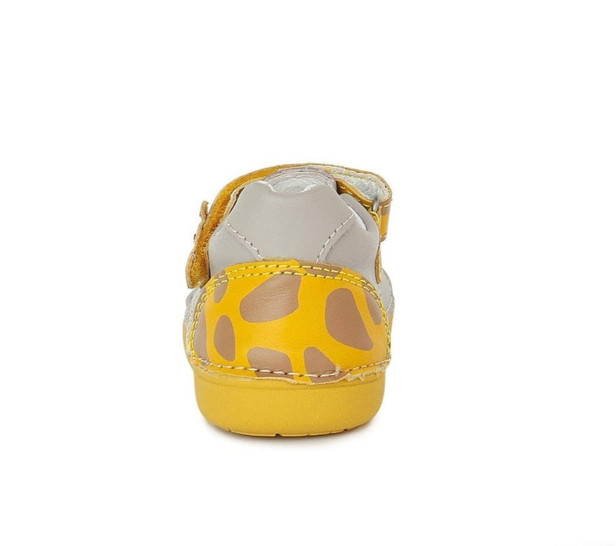 D.D.step Boys leather sandals in grey/yellow H66-370A_332.jpg