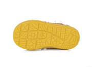 D.D.step Boys leather sandals in grey/yellow H66-370A_337.jpg