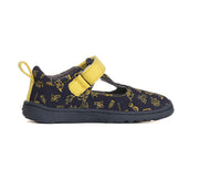 D.D.step boys barefoot/ first steps sandals canvas/ yellow print C077-41418B_3447.jpg